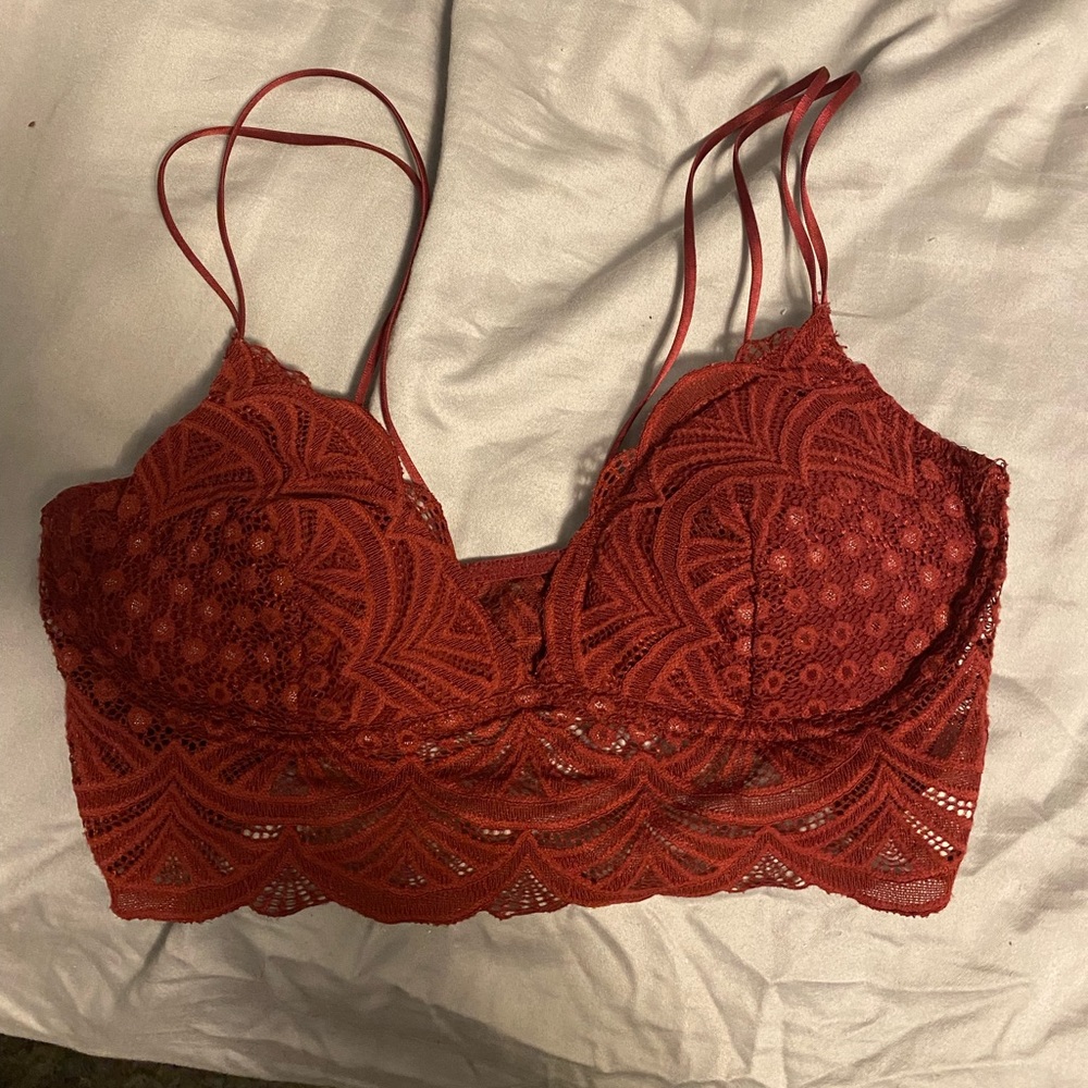 Wine red bralette